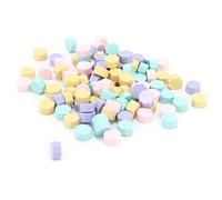 Almeigrity 100 pièces Kit de perles de cire à cacheter octogonales bricolage timbre particules de cire à cacheter accessoire d'artisanat