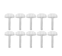 Almeigrity 10PCS Leg Levelers Leveling Foot Adjustable PP Iron Screw On Easy Operation Furniture Levelers for Headboard Furniture