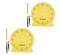 Almeigrity 2 PCS/Pack Horloge d'apprentissage créative Modèle d'outils pédagogiques scientifiques