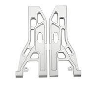 Almeigrity 2 pièces RC bras oscillants inférieurs avant bras de suspension en alliage d'aluminium argenté pour camion Corally Kronos 6S 1/8