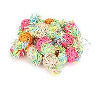 Almeigrity 20 pcs Oiseau Suspendu Cage Jouets Perroquets Mordre Jouet à Mâcher Accessoire Mélange de Couleurs