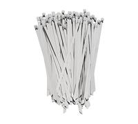 Almeigrity 200Pcs Attache de Câble en Acier Inoxydable 4,6mm de Largeur Tuyau Zip Tie Kit de Jeu Autobloquant pour Ligne de Fil