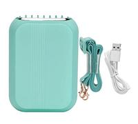 Almeigrity 3 en 1 Mini ventilateur de cou suspendu portable USB ventilateur de bureau sans lame pour la maison en plein air (Verte)
