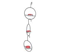 Almeigrity 3 Pcs Mangeoire à Colibri Mangeoire à Oiseaux Suspendue en Métal pour Jardin Extérieur Terrasse d'arrière-Cour