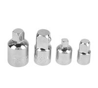 Almeigrity 4Pcs Réducteurs d'adaptateur de douille en acier au chrome vanadium 1/2", 3/8", 1/4" Adaptateur de clé (Argent)