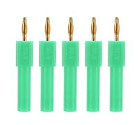 Almeigrity 5Pcs Convertir Fiche Banane Forte Connectivité Bonne Conductivité 2mm à 4mm Conversion Fiche Banane (Verte)