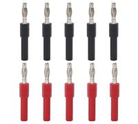 Almeigrity 5Set J.20012 Connecteur de Fiche Banane 4mm Mâle à 2mm Femelle Multimètre Adaptateur de Connecteur de Fiche Banane
