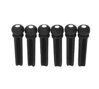 Almeigrity 6Pcs Bridge Pins Pegs Set Guitare Acoustique Pièces De Rechange Accessoires Ébène GL62A