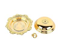 Almeigrity Beurrier Rond Vintage décoratif, Assiette de Service avec Couvercle pour réfrigérateur, comptoir, fête de Mariage