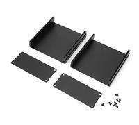 Almeigrity Boîtier de projet électronique en aluminium noir mat avec circuit imprimé