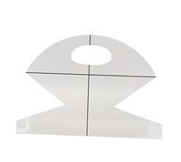 Almeigrity Bol Cozy Template 10 pouces Transparent Lissage Durable Acrylique Panier Sac Modèle pour la Maison Couture DIY