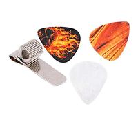 Almeigrity Clip métallique de Porte-Guitare avec 3 Clips faciles à Attacher pour Les guitaristes Jouer de la Musique en Argent