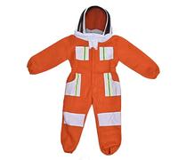 Almeigrity Costume d'apiculture en Respirante résistant aux Abeilles, vêtements Une pièce en Tissu de Protection pour Enfants