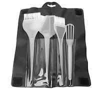 Almeigrity Ensemble de pinceaux de coloration pour cheveux professionnels avec sac de rangement (Transparente)