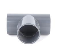 Almeigrity G1-1/2 Tee PVC Raccord Adaptateur de Connecteur de Tuyau à 3 Voies pour Raccords de Tuyaux d'Approvisionnement en Eau de Serre de Jardin