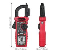 Almeigrity HABOTEST HT207D Pince ampèremétrique numérique 4000 points Multimètre portable Tension AC DC Voltmètre de courant Diode Résistance Pince multimètre Haute précision (HT207D)