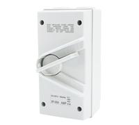 Almeigrity interrupteur de déconnexion de moteur fermé AC440V 35A IP65 étanche à l'eau interrupteur d'isolation de sécurité à 3 pôles