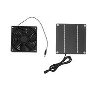 Almeigrity Kit de Ventilateur Solaire en Silicium monocristallin 2200 TR/Min avec Couvercle de Protection pour Serre