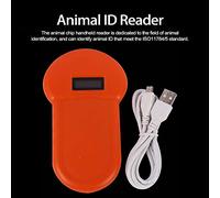 Almeigrity LF 134,2 KHz Lecteur de Poche Portable pour puces d'animaux, Lecteur d'identification pour Chien et Chat