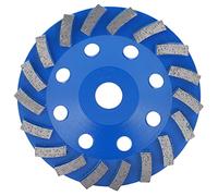 Almeigrity Meule diamantée 18 dents bleues 150 mm pour poncer le béton, la pierre, le ciment