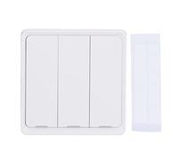 Almeigrity pour Zigbee commutateur de scène sans fil contrôleur à 3 boutons contrôle par application commande vocale blanc