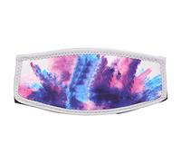 Almeigrity Protection faciale de plongée, Sangles, Housse pour Lunettes de plongée avec Tuba, Protection Capillaire en néoprène. (Rose et Violet romantiques)