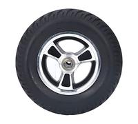 Almeigrity Roue de Fauteuil Roulant Roue en PU Moyeu en Acier Allié Antidérapant Remplacement de Pneu de Marcheur pour Chariot 7 pouces