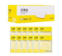 Almeigrity Stick Notes Forte Adhésif Léger Portable Stick Note Pads pour Bureau D'étude Tableau D'affichage 100 Feuilles