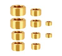 Almencla 10 Pièces Bouchon NPT Laiton Prise Hexagonale Embout Fileté Ensemble Montage Rapide Fonction Réutilisable Convient pour Entretien Moteur Réseau
