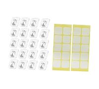 Almencla 10 Pièces Clips de Gestion de Câbles Organisateurs de Fils Porte-câbles Crochets Collants Polypropylène Léger Convient pour Maison Bureau Voiture, 20 Pièces
