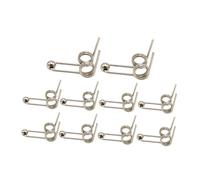 Almencla 10 Ressorts de Rappel Doubles, Fil D'acier Inoxydable, Diamètre : 1,2 mm, pour Fers à Friser et Bigoudis à Permanente, 24mm