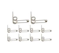 Almencla 10 Ressorts de Rappel Doubles, Fil D'acier Inoxydable, Diamètre : 1,2 mm, pour Fers à Friser et Bigoudis à Permanente, 28mm
