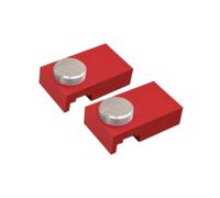 Almencla 2 Pièces Adaptateur de Rail de Fraise Butée de Alliage D'Aluminium Support de Fraiseuse Linéaire Accessoires pour Outils Manuels Adapté à La M, Arrêt Ferroviaire