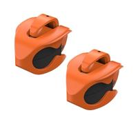 Almencla 2 Pièces Clips Porte-Canne à Pêche Support Fixation Organisation Pince Tiges EVA PP Prise Ajustable Adapté Usage Quotidien Rangement D'Accessoires Org , Orange