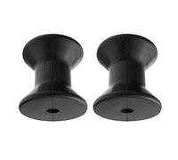 Almencla 2X Rouleau en Caoutchouc pour Quille De Bateau, Noir, 3 Pouces, Accessoire pour Voilier