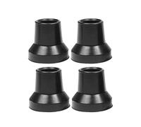 Almencla 4 Embouts de Rechange pour Béquilles, Embouts de Canne Renforcés, Robustes, Antidérapants, Larges, En Caoutchouc Résistant pour Cannes et Bâtons de Ra, Trou noir de 16 mm