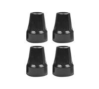 Almencla 4 Embouts de Rechange pour Béquilles, Embouts de Canne Renforcés, Robustes, Antidérapants, Larges, En Caoutchouc Résistant pour Cannes et Bâtons de Ra, Trou noir de 19 mm