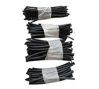 Almencla 4pcs Gaine Thermorétractable Noir 4 Tailles Gaines Thermo Rétractables 3-6mm pour Câbles Électriques