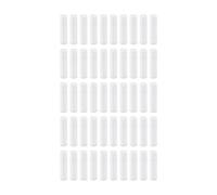 Almencla 50 Pièces Tubes à Lèvres Contenants Gloss Lèvres Réutilisables En Polypropylène Alimentaire Hermétiques Faciles à Nettoyer, Blanc