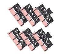 Almencla 6 Pièces Bigoudis Cheveux Clips Rouleaux Permanente Outils Coiffure Résistants à La Chaleur Applicateur Pratique Convient à Salon Coiffure Maison Chev, Noir Grand