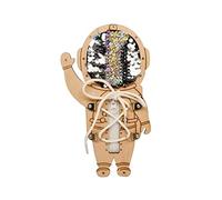 Almencla Accessoires pour Tableau D'activités à Faire Soi-même : Matériel éducatif pour Le Développement de L'intelligence et de La Motricité Fine chez, Astronaute