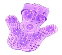 Almencla Appareil de Massage Corporel, Rouleau de Massage à Billes, Gant de Massage pour Une Utilisation sur Tout Le Corps, En Métal et avec Une Prise En Main, Violet