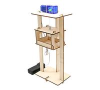 Almencla Ascenseur en Bois à Monter Soi-même - Kit de Bricolage pour Garçons et Filles - Jeu éducatif Scientifique - Cadeau