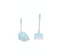 Almencla Balai Maison de Poupée Balayette Miniature Réaliste Ensemble Nettoyage Créatif Léger Adapté pour Décoration Maison de Poupée Jeu Imaginatif Collection Détail Photographie, Bleu