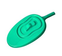 Almencla Bassin de Lit avec Couvercle, Chaise Facile à Utiliser pour Hommes et Femmes Alités et Personnes âgées, VERT