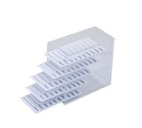 Almencla Boîte de Rangement pour Cils Étui Empilable pour Extensions Tiroir Compact Présentoir Faux Cils Accessoire Hermétique Recommandé pour Conseil Beauté M, Blanc