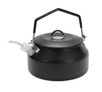 Almencla Bouilloire de Camping 1L, Bouilloire, Ustensiles de Cuisine, Théière, Cafetière, Idéale pour La Randonnée, Le Barbecue, Les et Les Feux de Cam, Noir