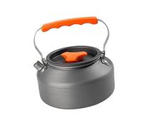 Almencla Bouilloire de Camping avec Poignée Anti-brûlure, Idéale pour Les Feux de Camp, La Pêche et Les Sorties en Plein Air, 1.1L 15.5x6cm
