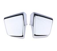 Almencla Cache De Carénage Latéral De Batterie en Métal Chromé pour Honda Shadow VT 750 1997-03