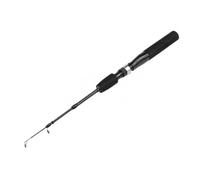Almencla Canne à Pêche en Composite Fibre Carbone Modèle Télescopique Léger pour Pêche en Bateau Glace Poignée Matelassée Texturée Anneaux Lisses